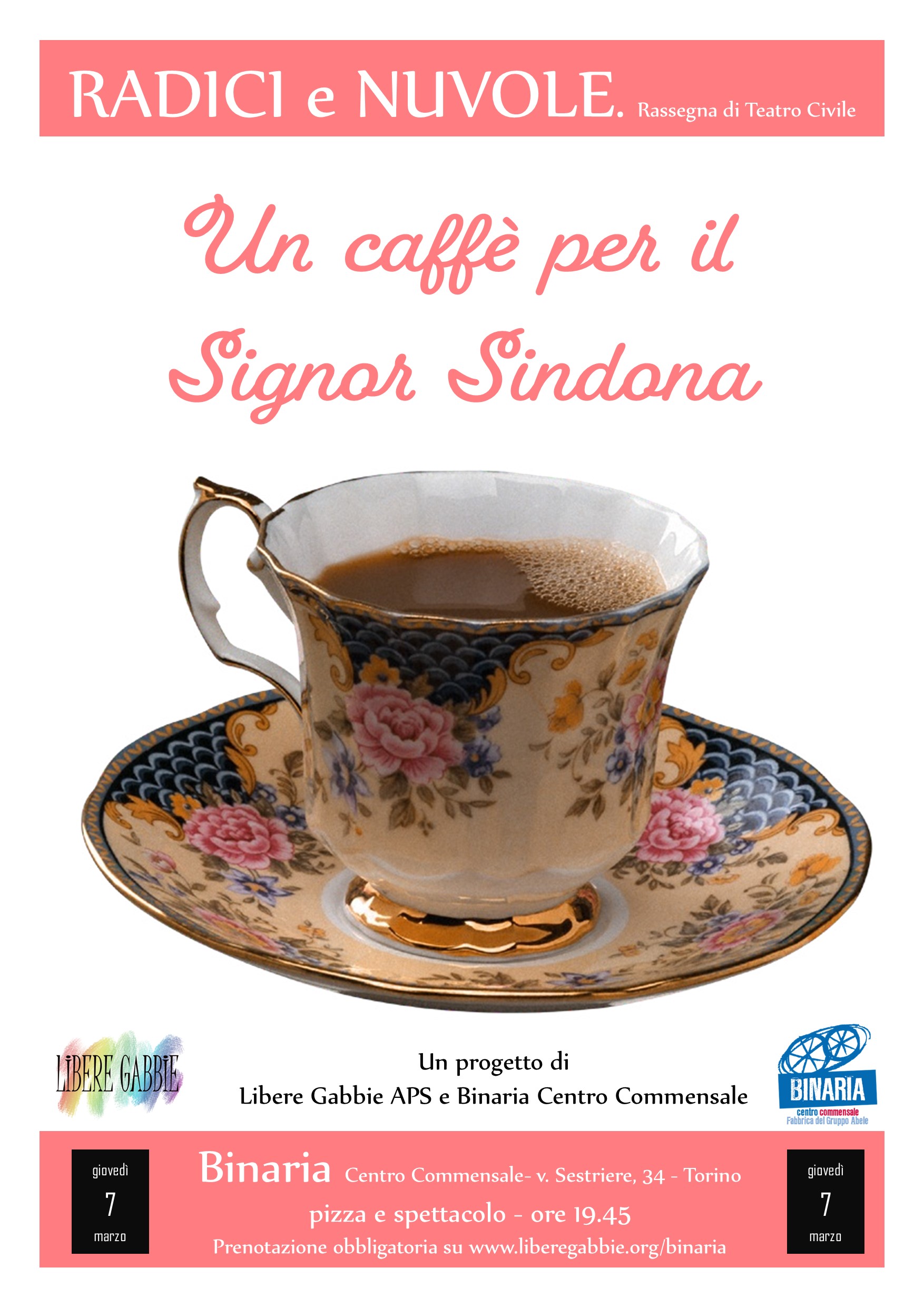 PizzaSpettacolo “Un caffè per il signor Sindona”